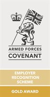 Armed Forces Covenant employer recognition scheme gold award