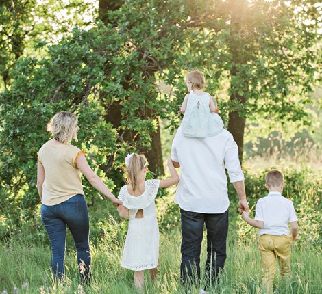 Family walking