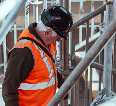 Man wearing a hard hat